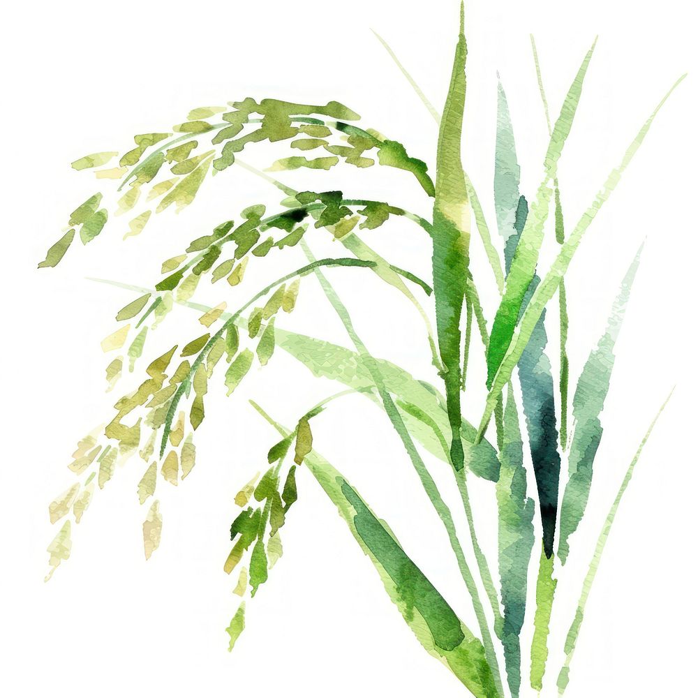 Rice vegetation produce grass.