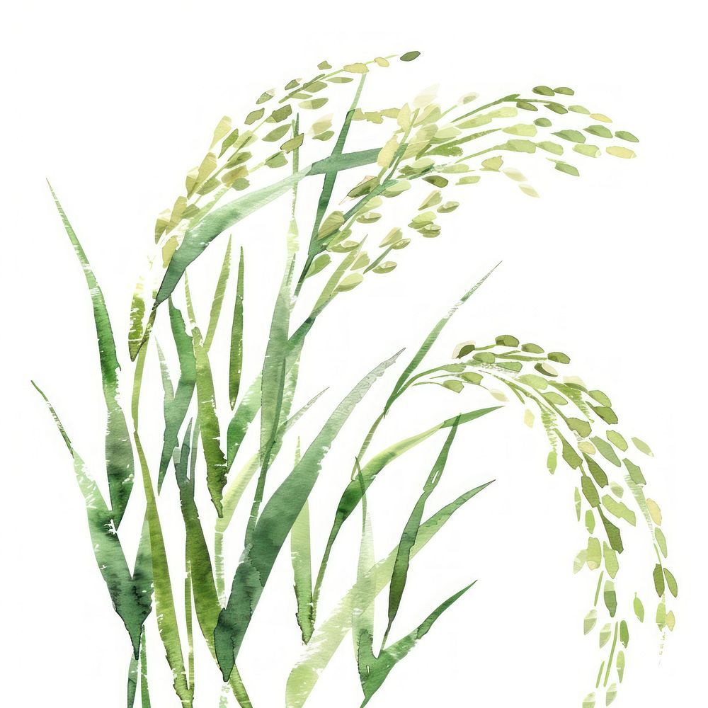 Rice art agropyron herbal.