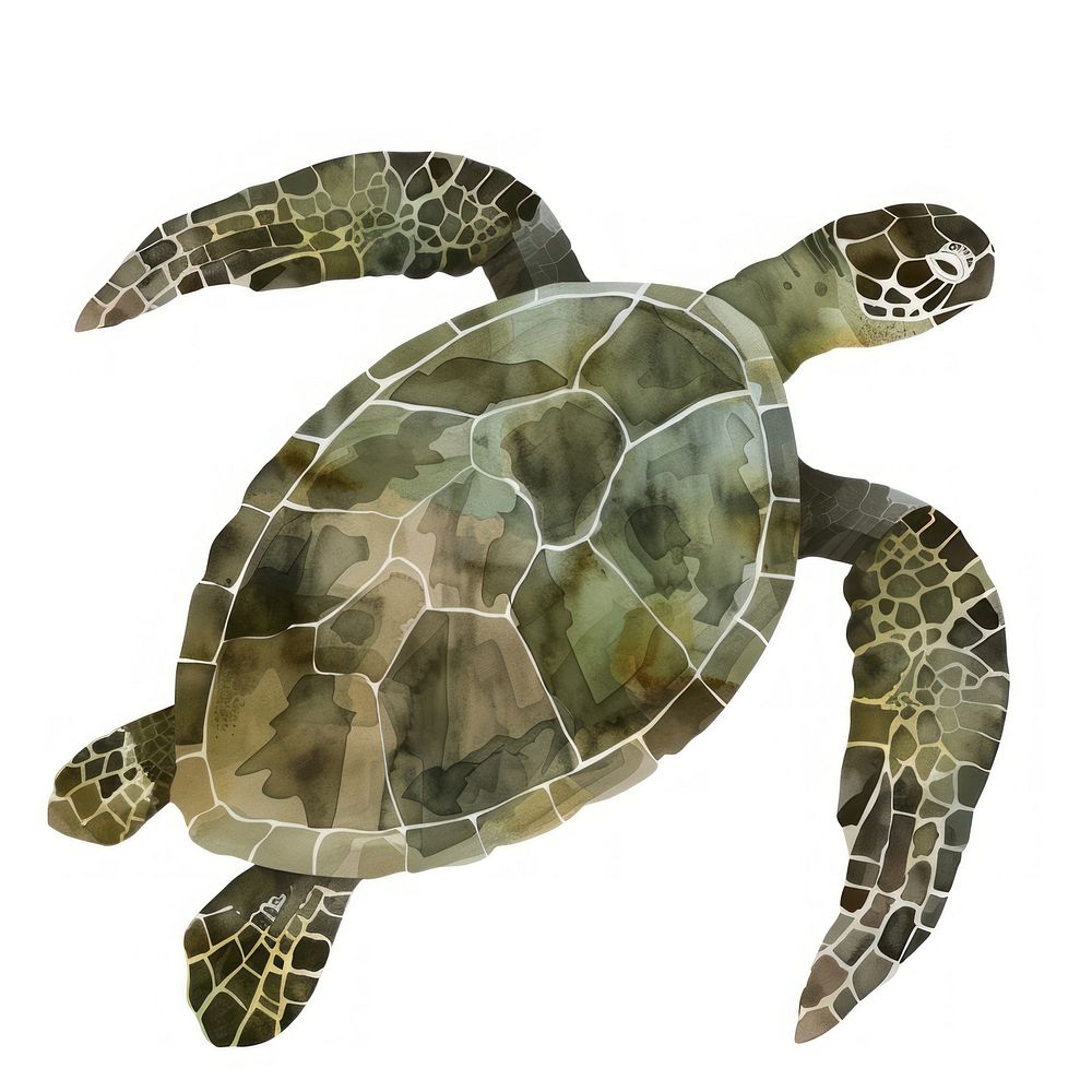 Sea turtle tortoise kangaroo reptile.