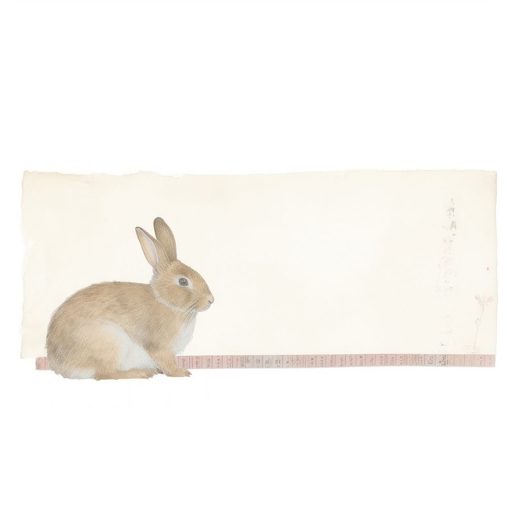 Bunny ephemera animal mammal rabbit.