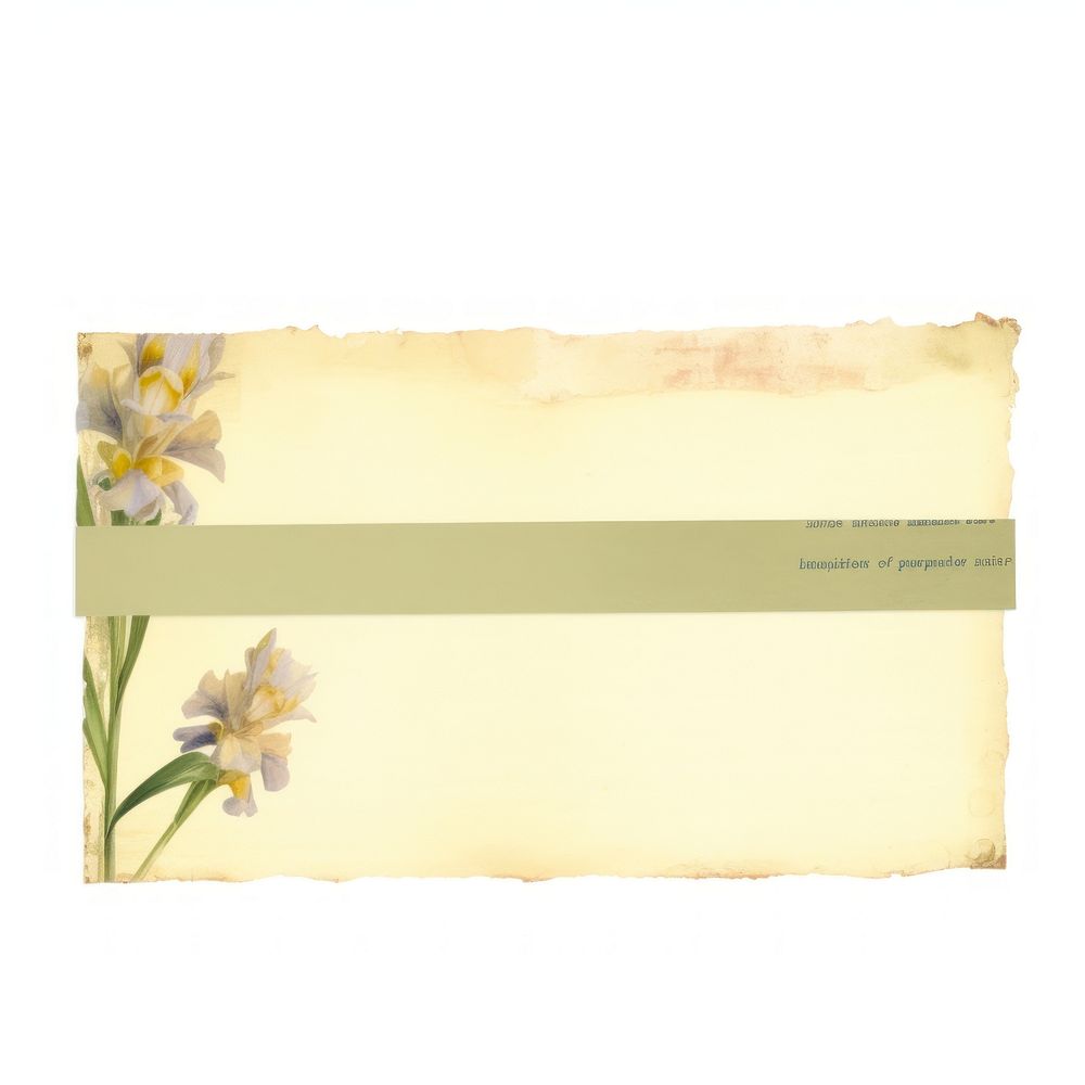 Iris ephemera furniture envelope painting.