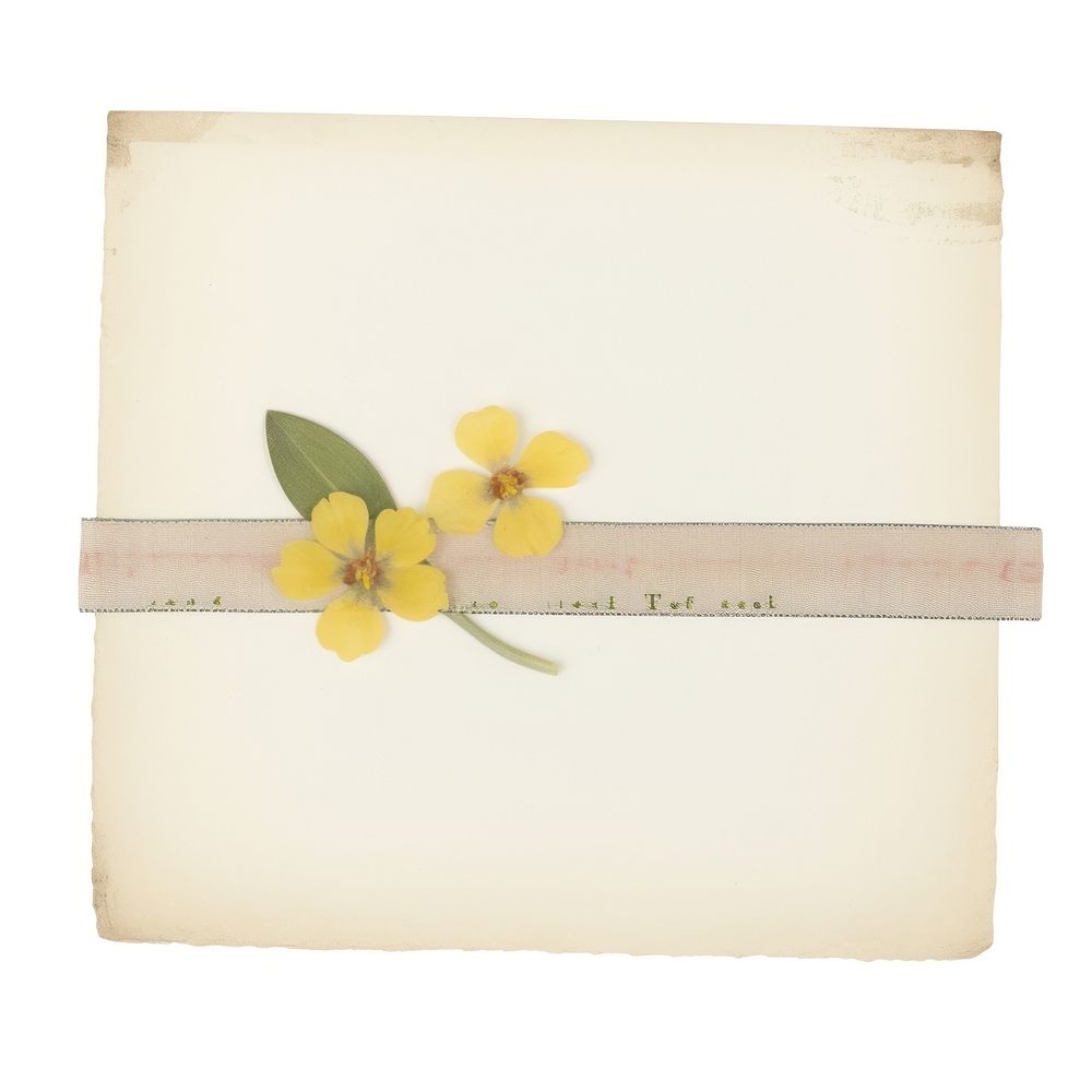 Primrose ephemera letterbox envelope daffodil.