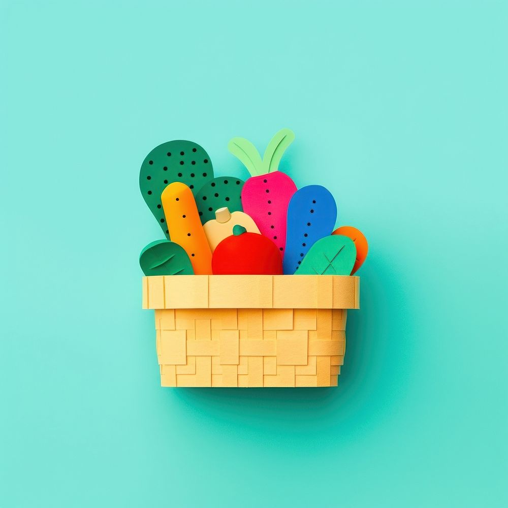 Vegetable basket art.