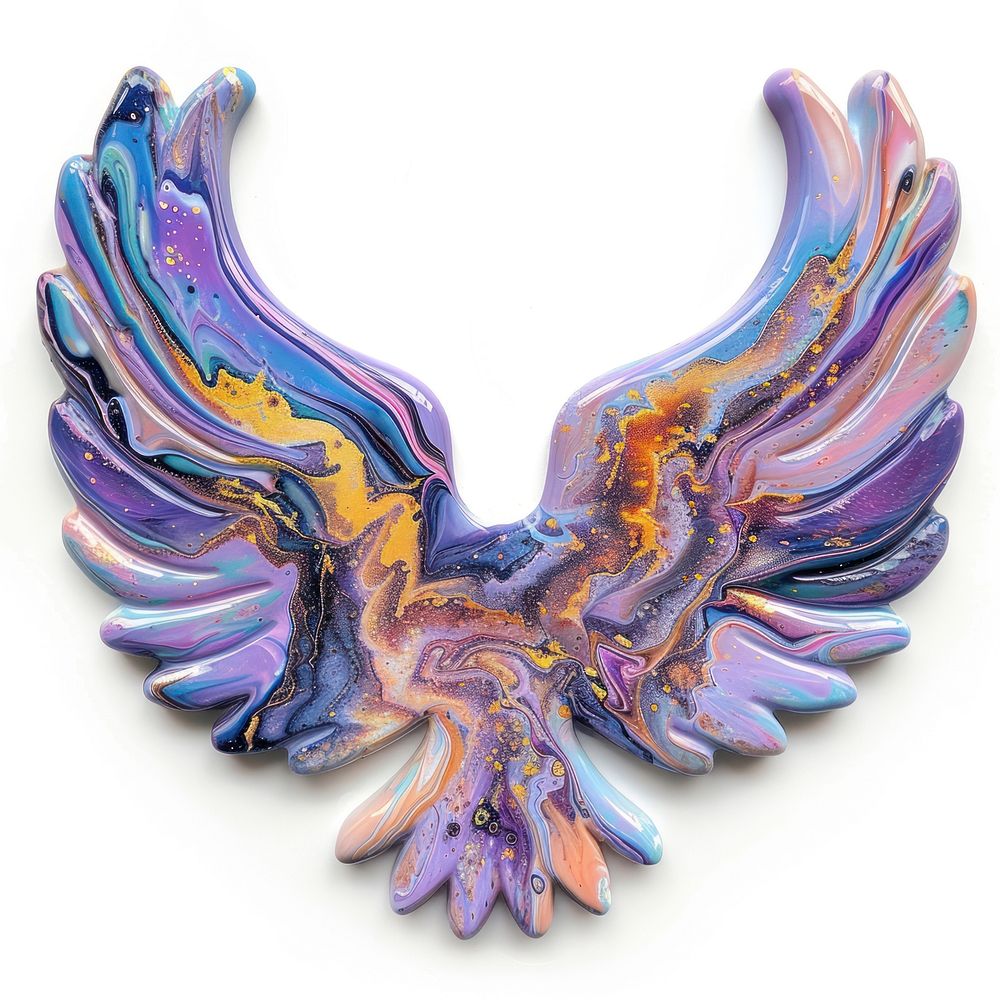 Acrylic pouring angel accessories accessory gemstone.