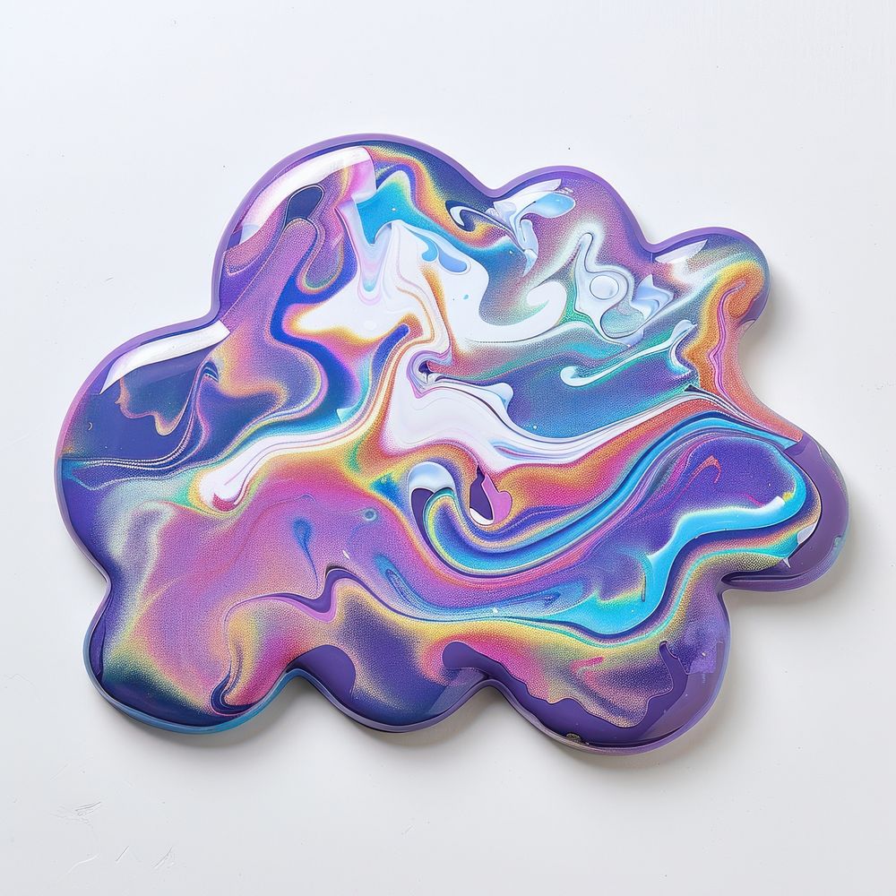Acrylic pouring cloud accessories accessory gemstone.