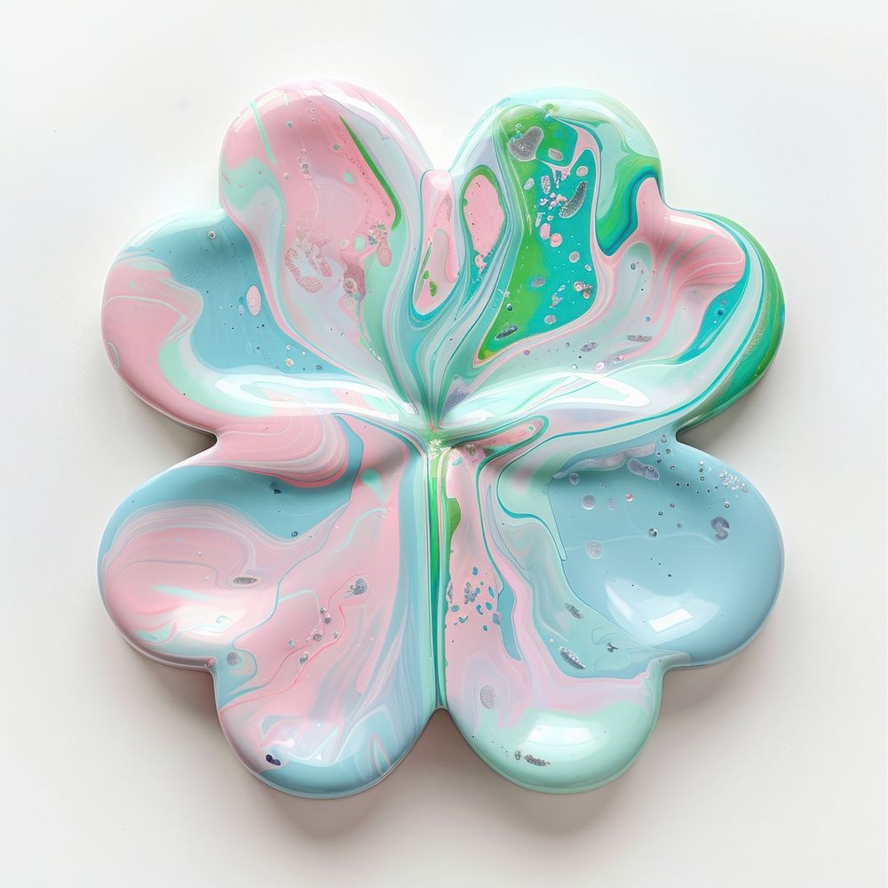 Acrylic pouring clover confectionery accessories porcelain.