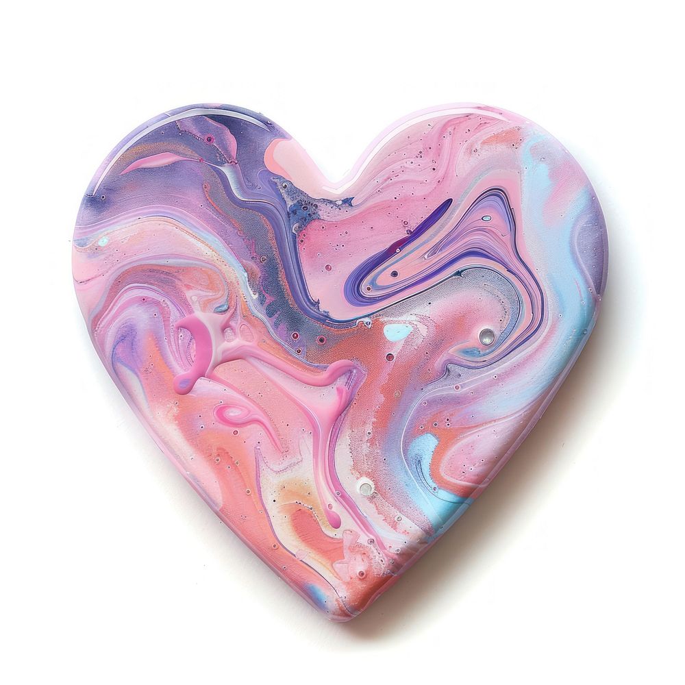 Acrylic pouring heart accessories accessory gemstone.