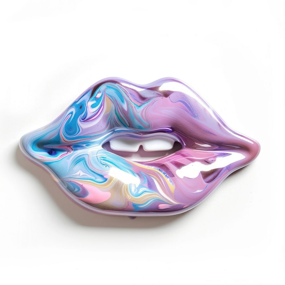 Acrylic pouring lips accessories accessory gemstone.
