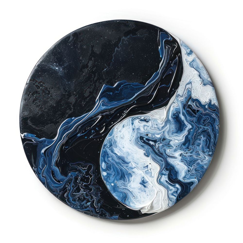 Acrylic pouring Planet moon accessories accessory gemstone.