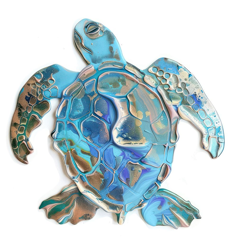 Acrylic pouring sea turtle accessories ammunition accessory.