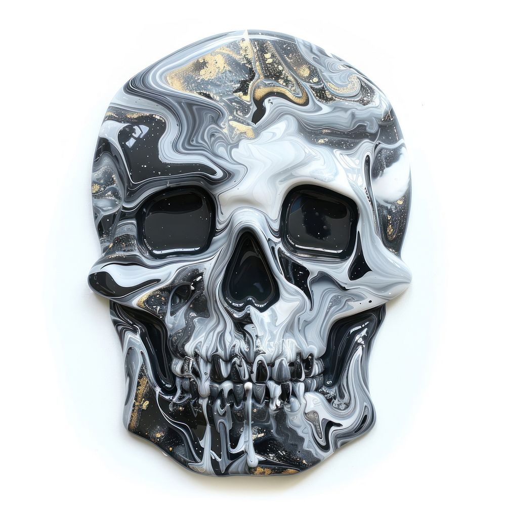 Acrylic pouring skull accessories accessory helmet.