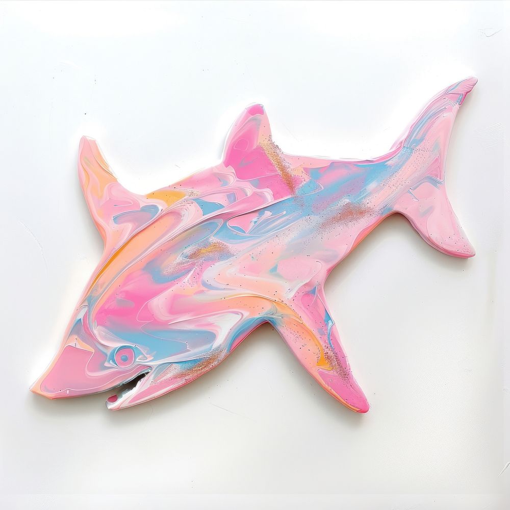 Acrylic pouring shark accessories accessory animal.