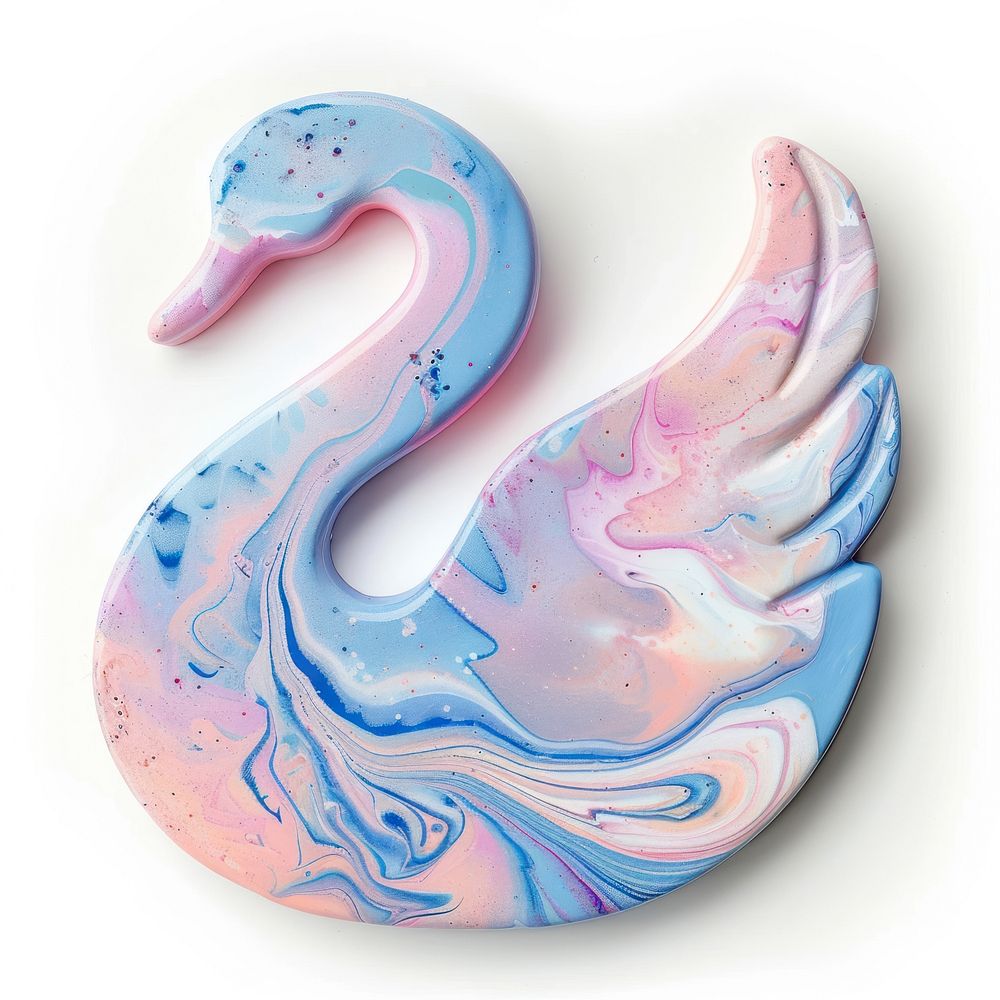 Acrylic pouring swan accessories accessory jewelry.