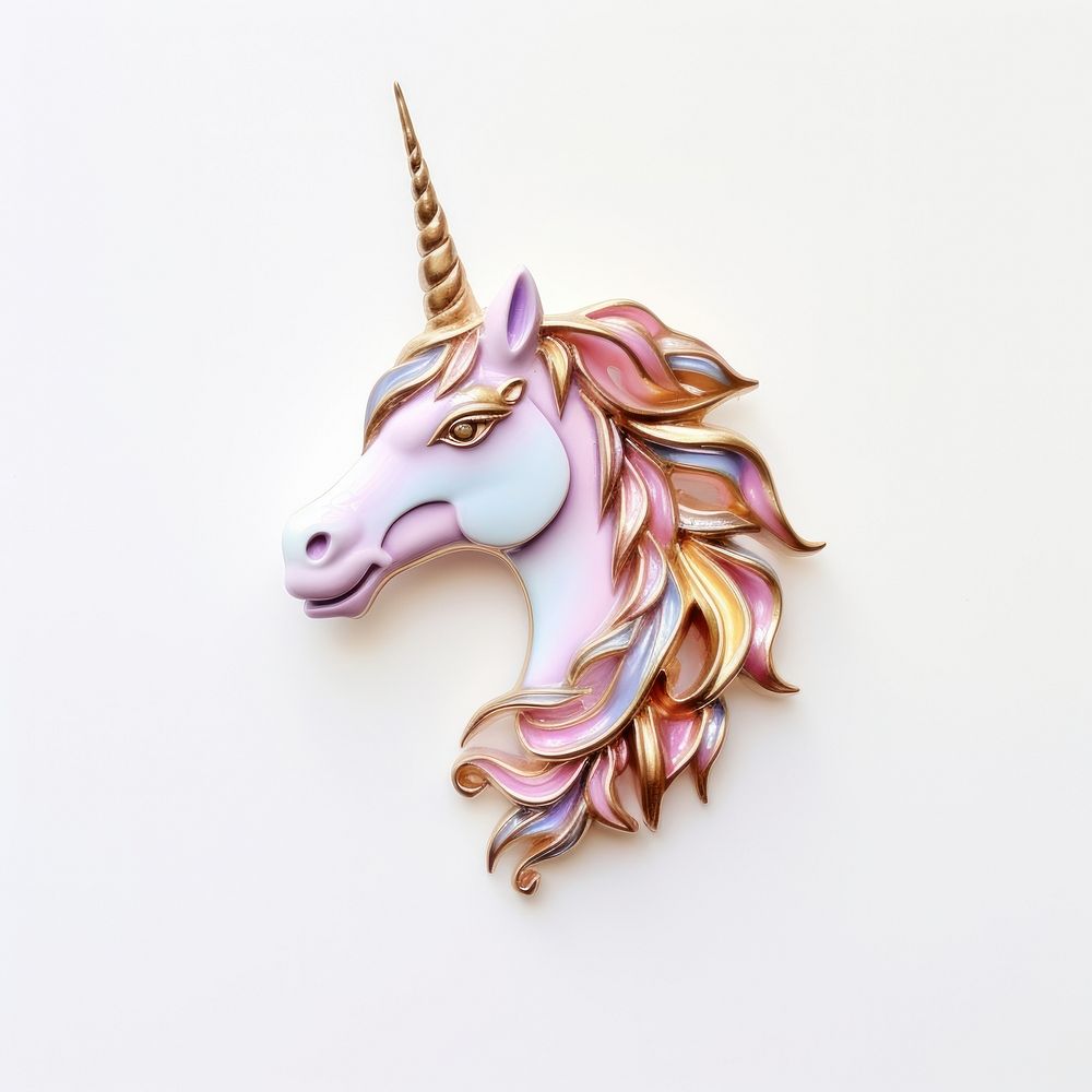 Brooch of unicorn accessories accessory porcelain.