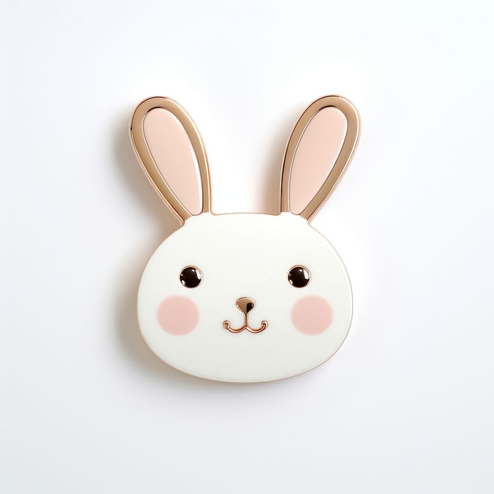 Brooch of bunny accessories accessory porcelain.