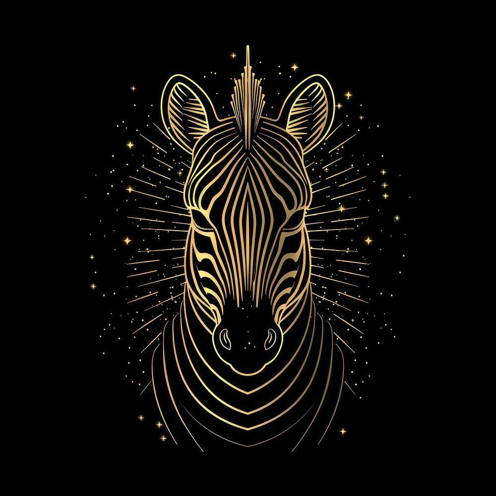 Surreal aesthetic Zebra logo zebra wildlife animal.