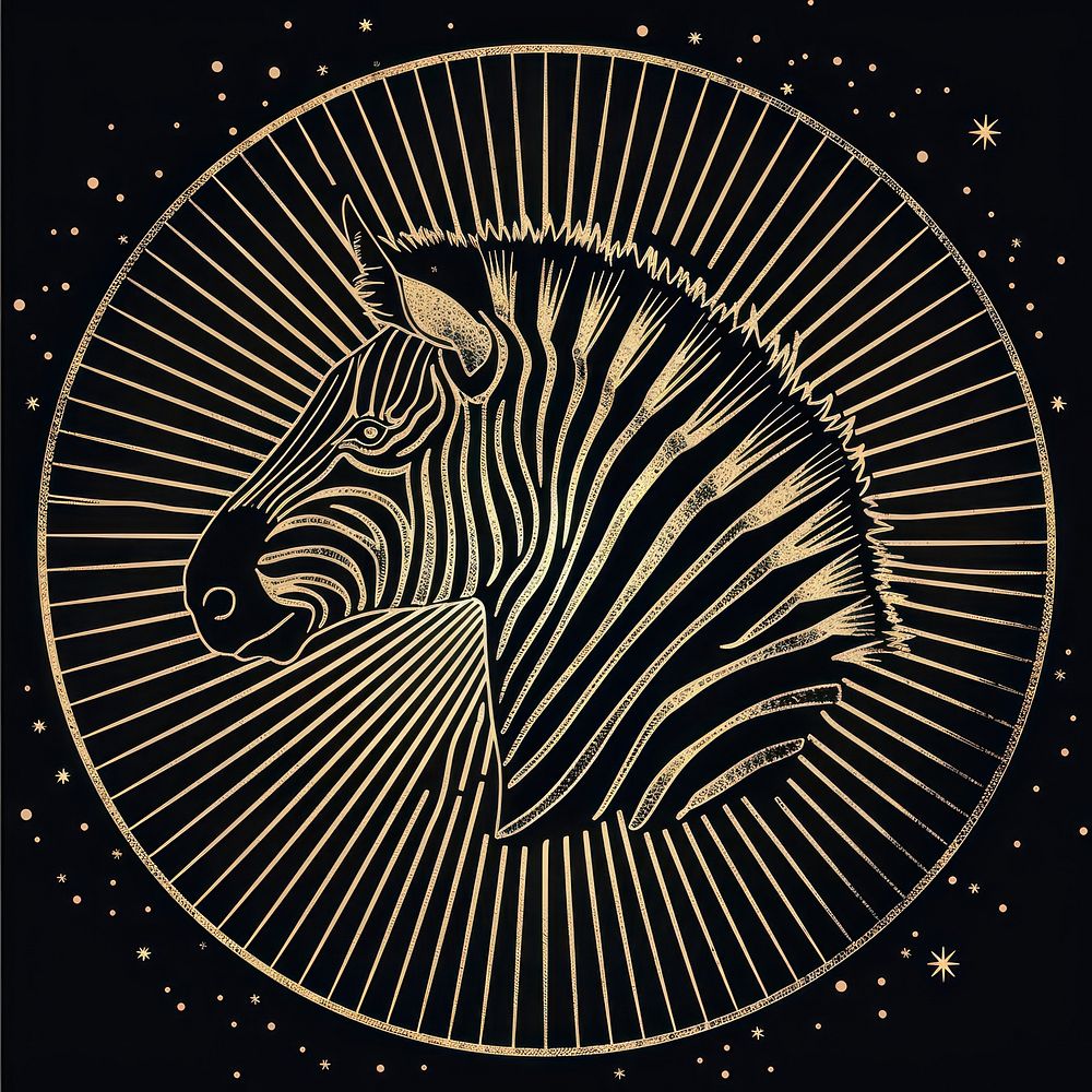 Surreal aesthetic Zebra logo zebra wildlife animal.