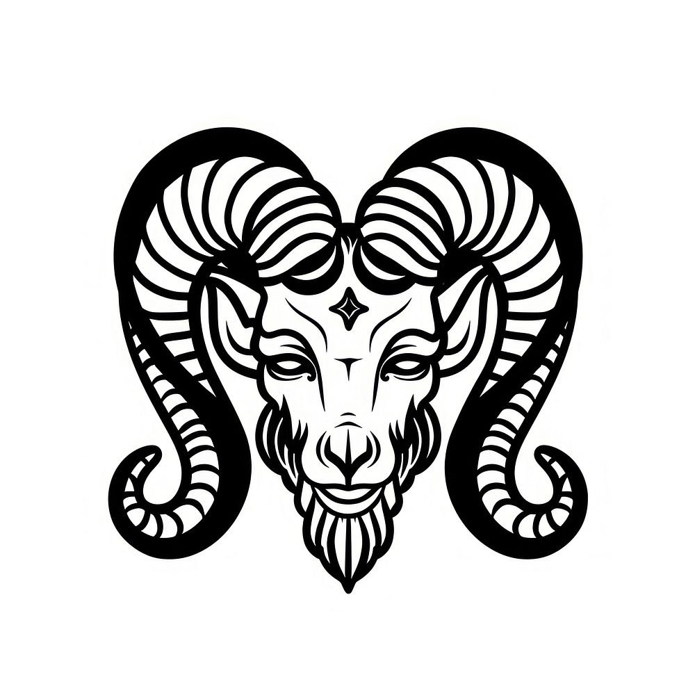 Surreal aesthetic aries logo art | Free Photo Illustration - rawpixel