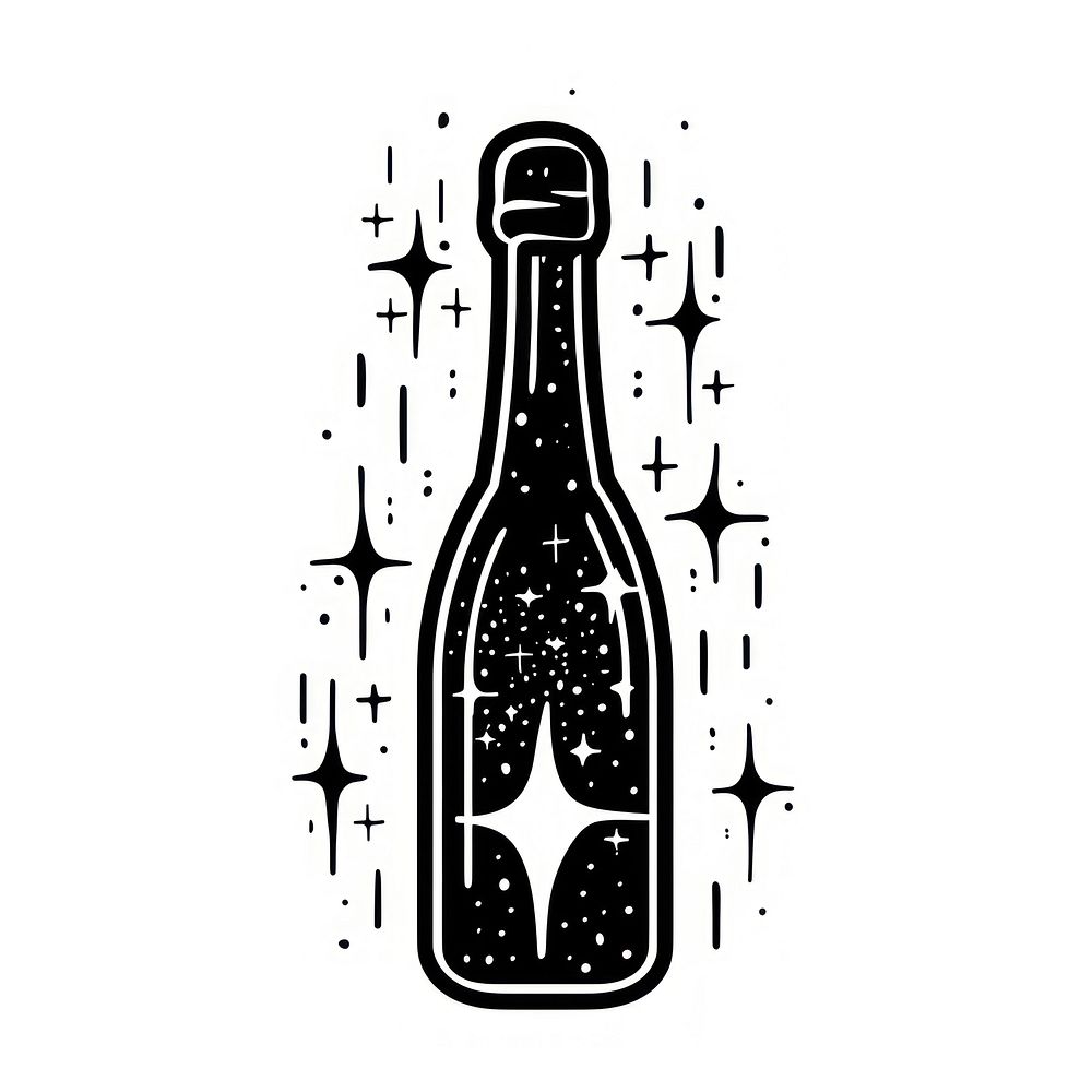 Surreal aesthetic champagne logo beverage dynamite weaponry.