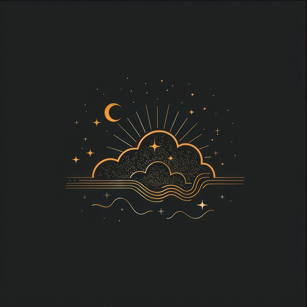Surreal aesthetic cloud logo fireworks astronomy outdoors.