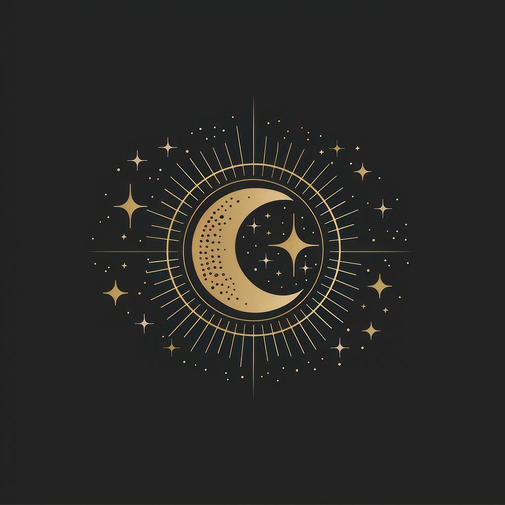 Surreal aesthetic Eid al-Fitr logo astronomy outdoors symbol.