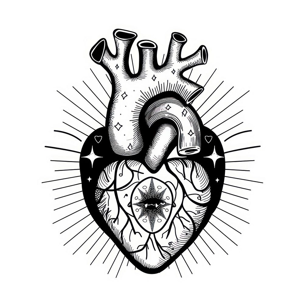 Surreal aesthetic heart logo illustrated | Free Photo Illustration ...