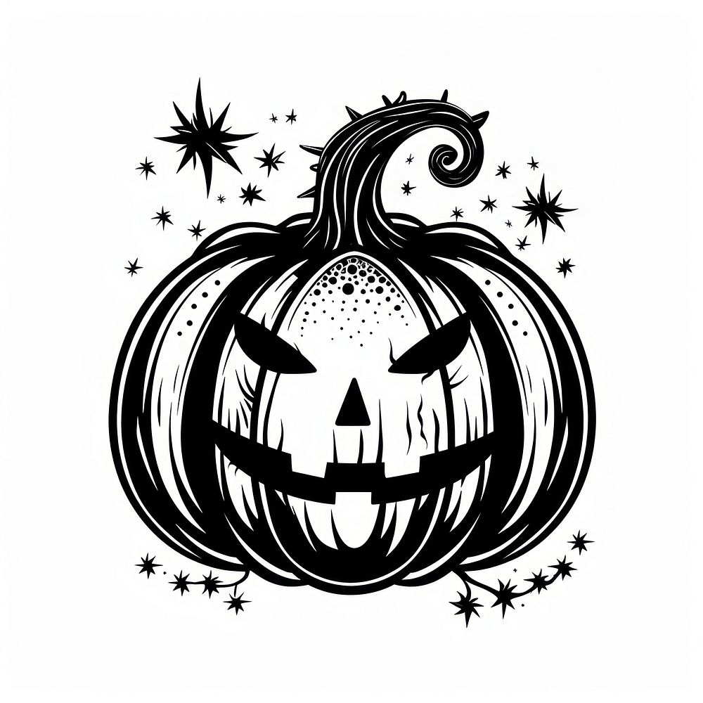 Surreal aesthetic pumpkin logo festival animal shark.