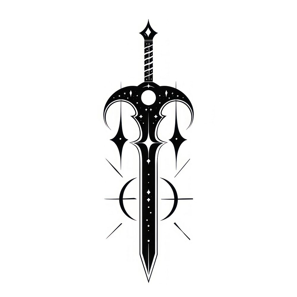 Surreal aesthetic sword logo weaponry | Free Photo Illustration - rawpixel