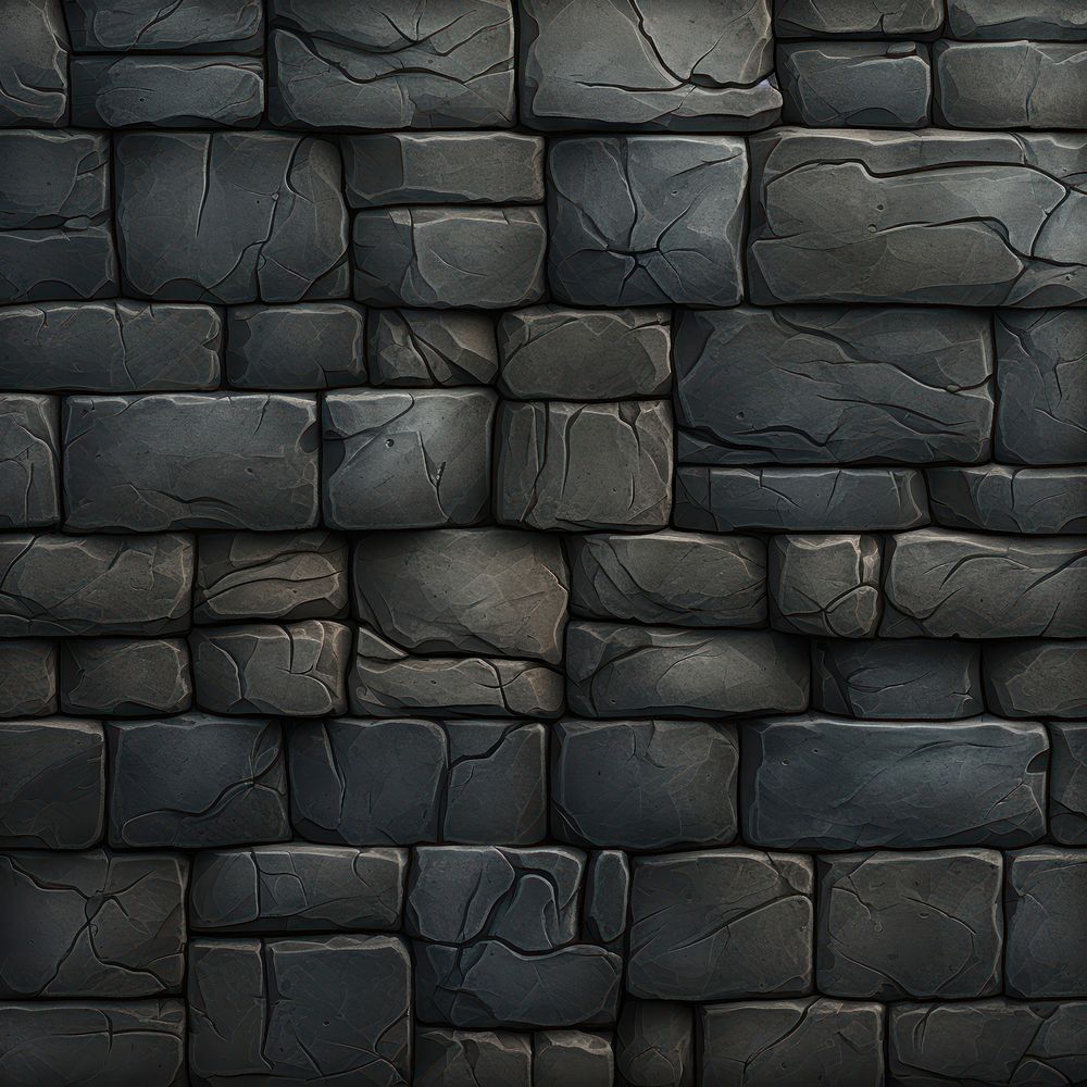 Dark grey stone wall architecture building slate.
