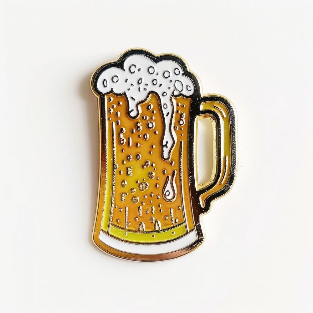 Beer shape pin badge accessories accessory beverage.