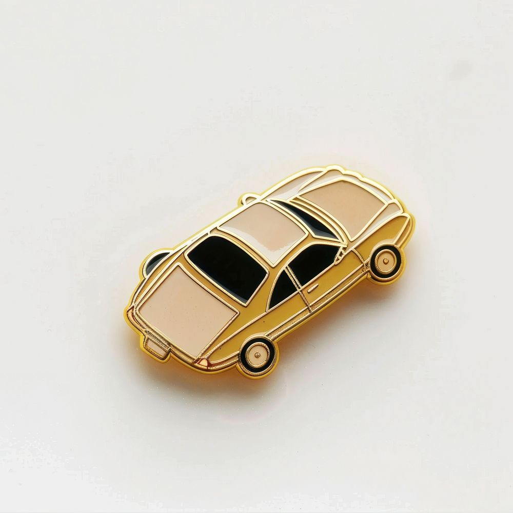 Car shape pin badge transportation accessories automobile.