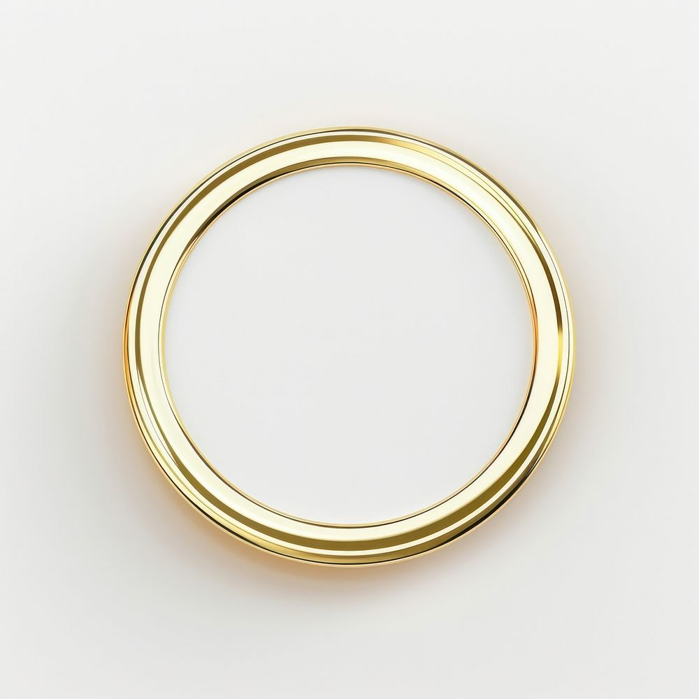 Circle shape pin badge gold accessories accessory.