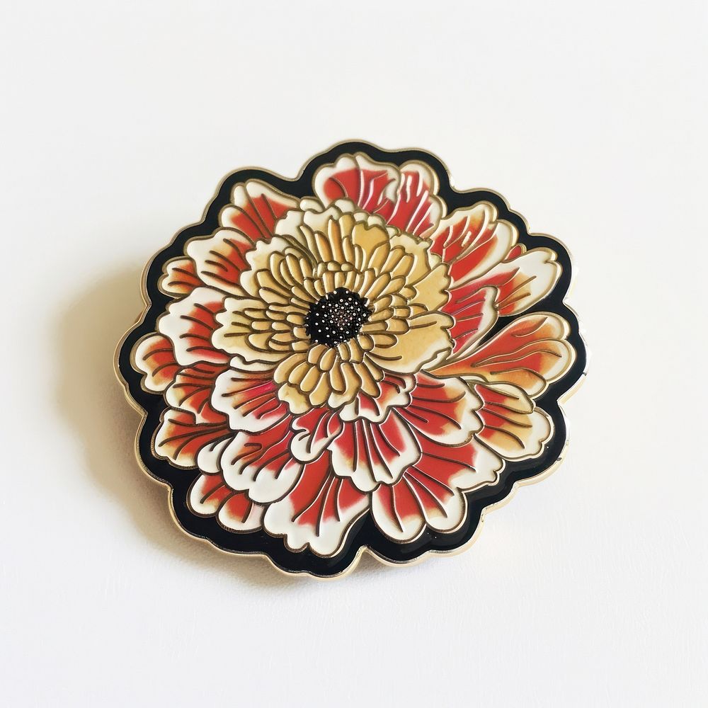 Flower pin badge accessories accessory jewelry.