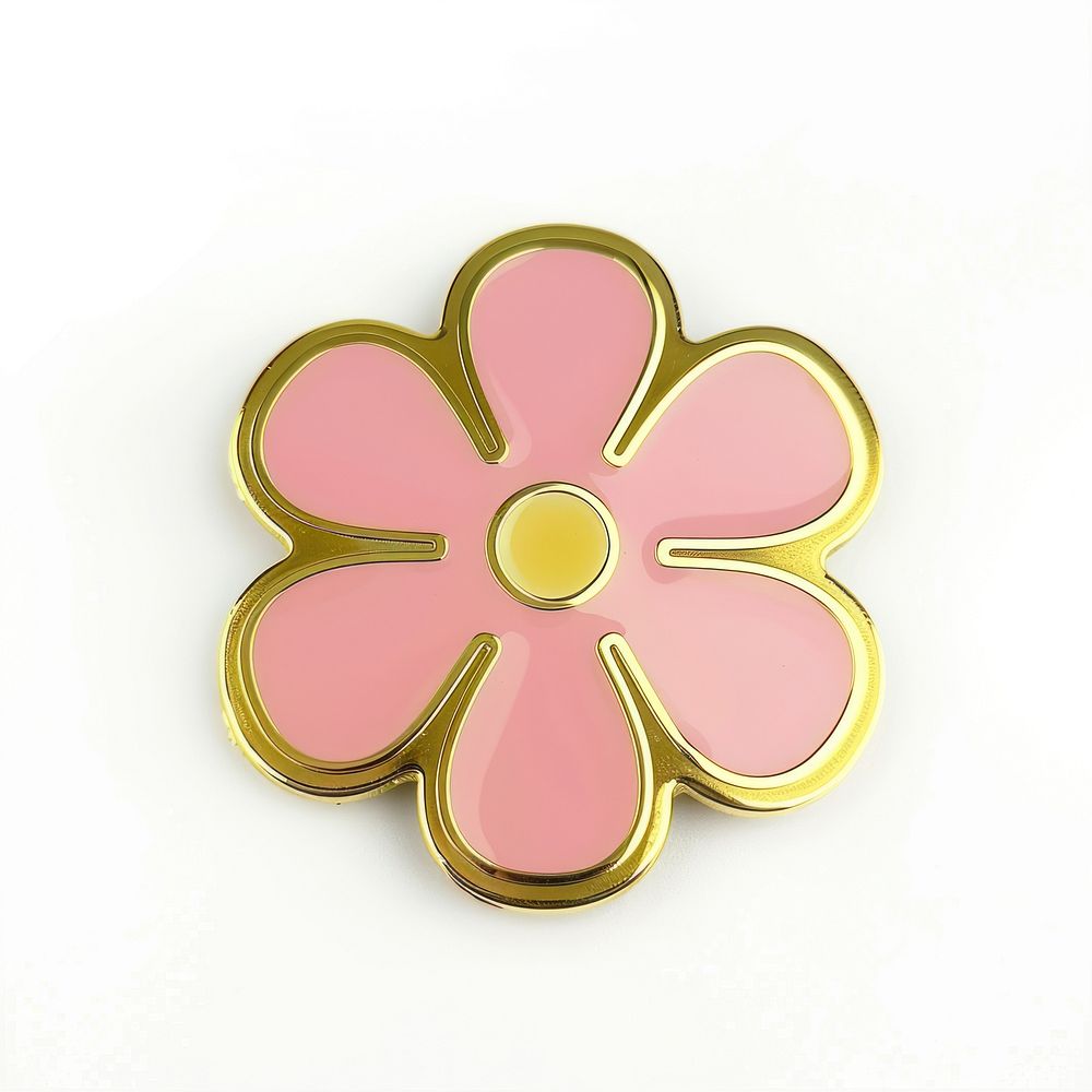 Flower shape pin badge confectionery accessories accessory.