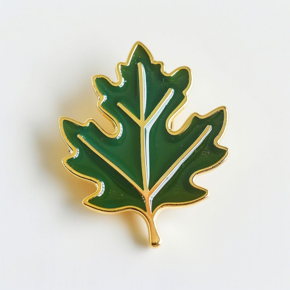 Leaf shape pin badge accessories accessory vegetable.