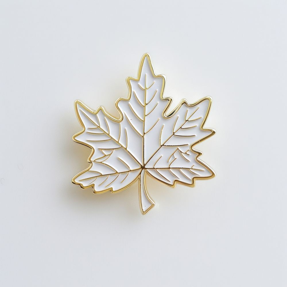 Leaf pin badge accessories chandelier accessory.