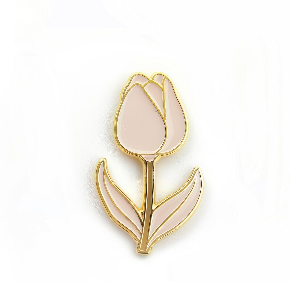 Tulip shape pin badge accessories electronics accessory.