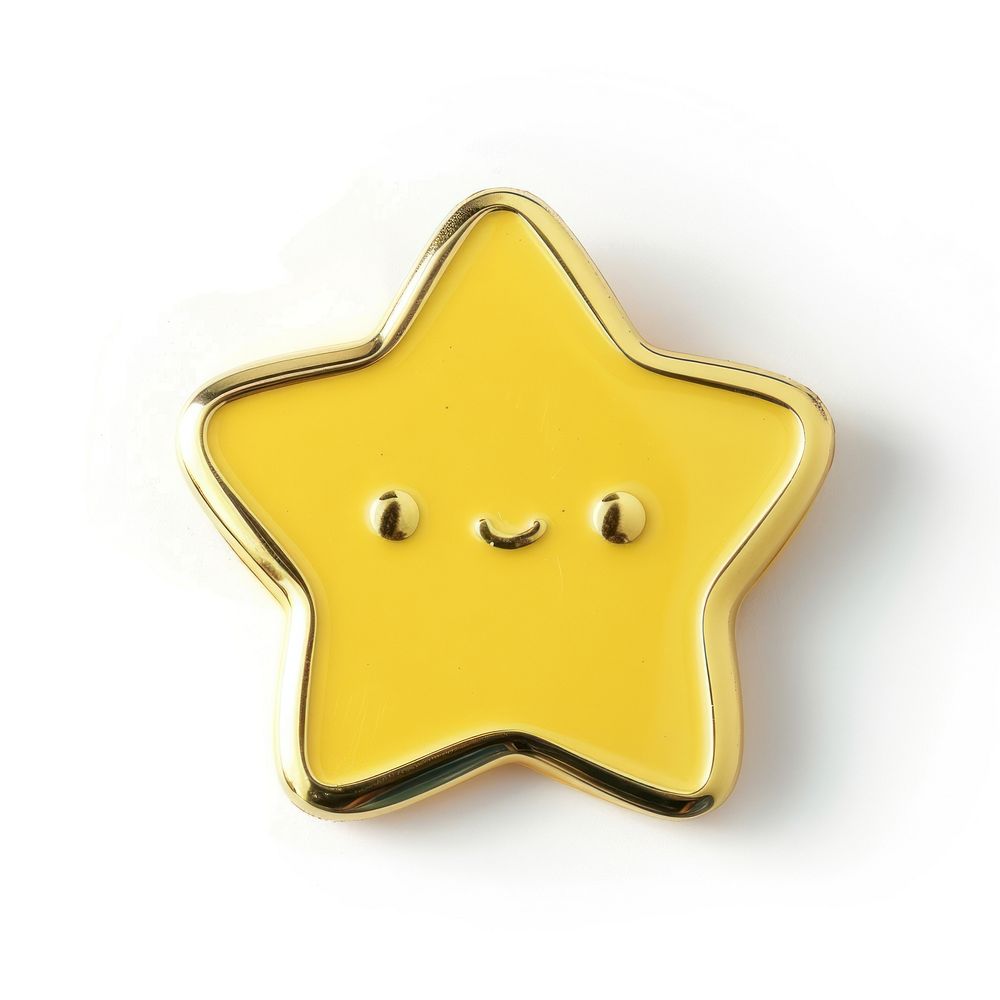 Star shape pin badge confectionery accessories accessory.