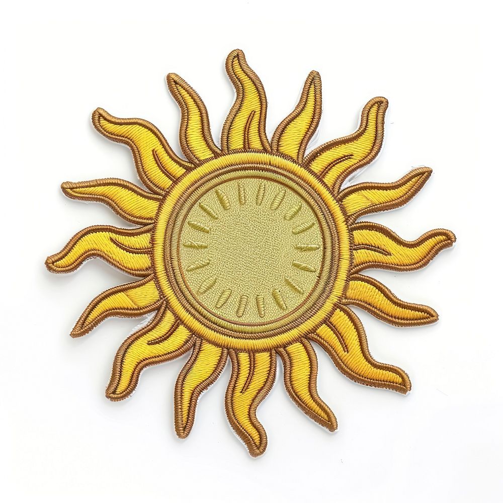 Sun badge patch invertebrate accessories accessory.