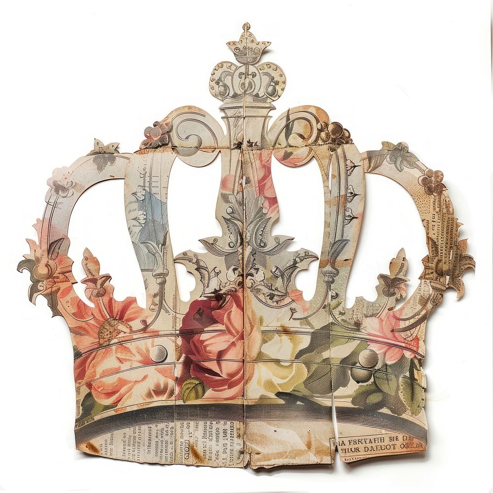 Crown collage cutouts accessories chandelier accessory.