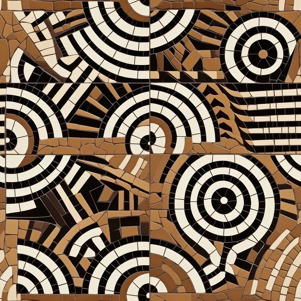 African art tile pattern mosaic.
