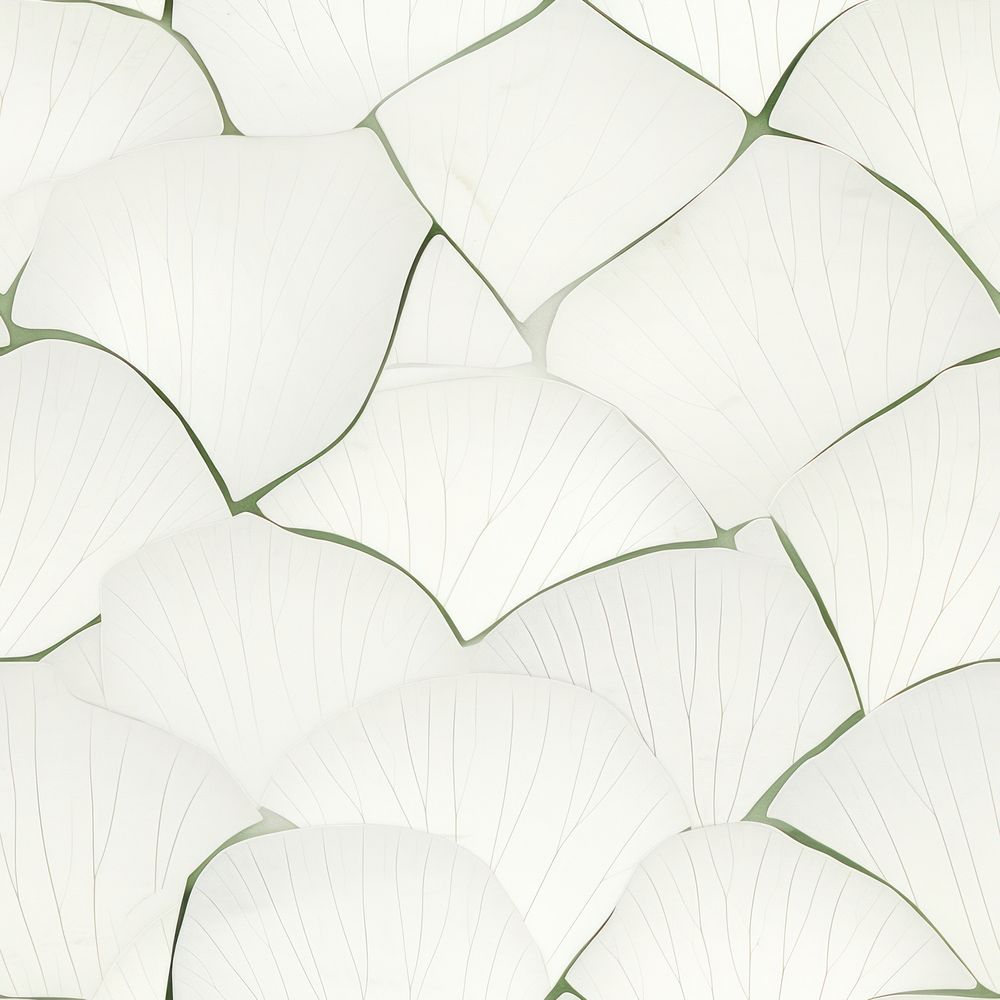 Ginkgo leaf tile pattern blossom flower petal.