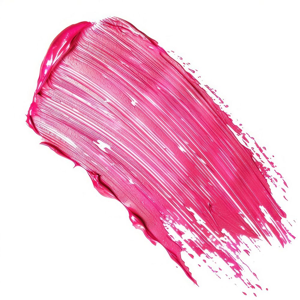 Pink brush strokes cosmetics lipstick clothing.
