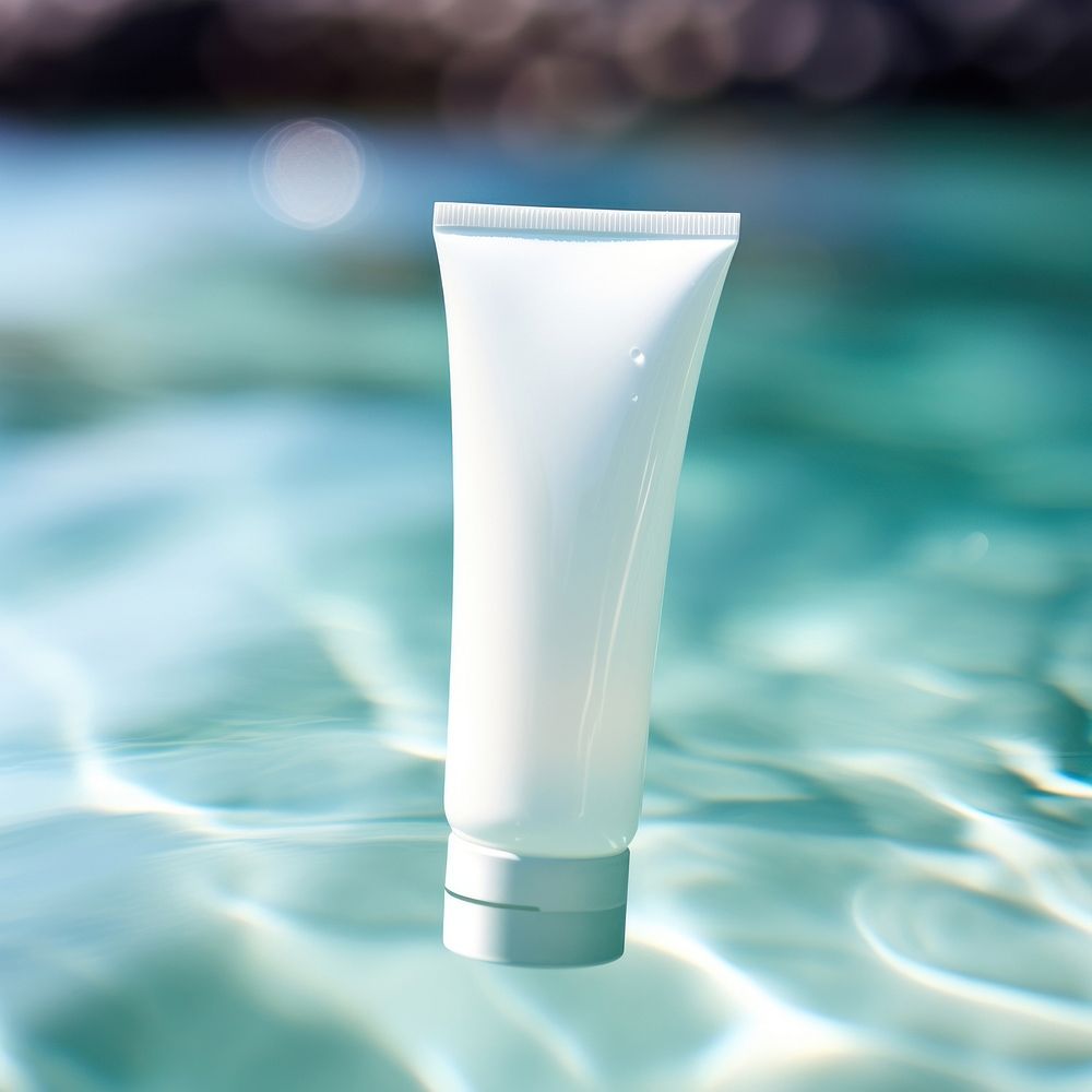 A tube of cream mockup toothpaste cosmetics sunscreen.