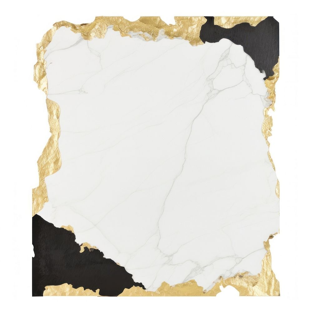 Gold white marble ripped paper diaper.