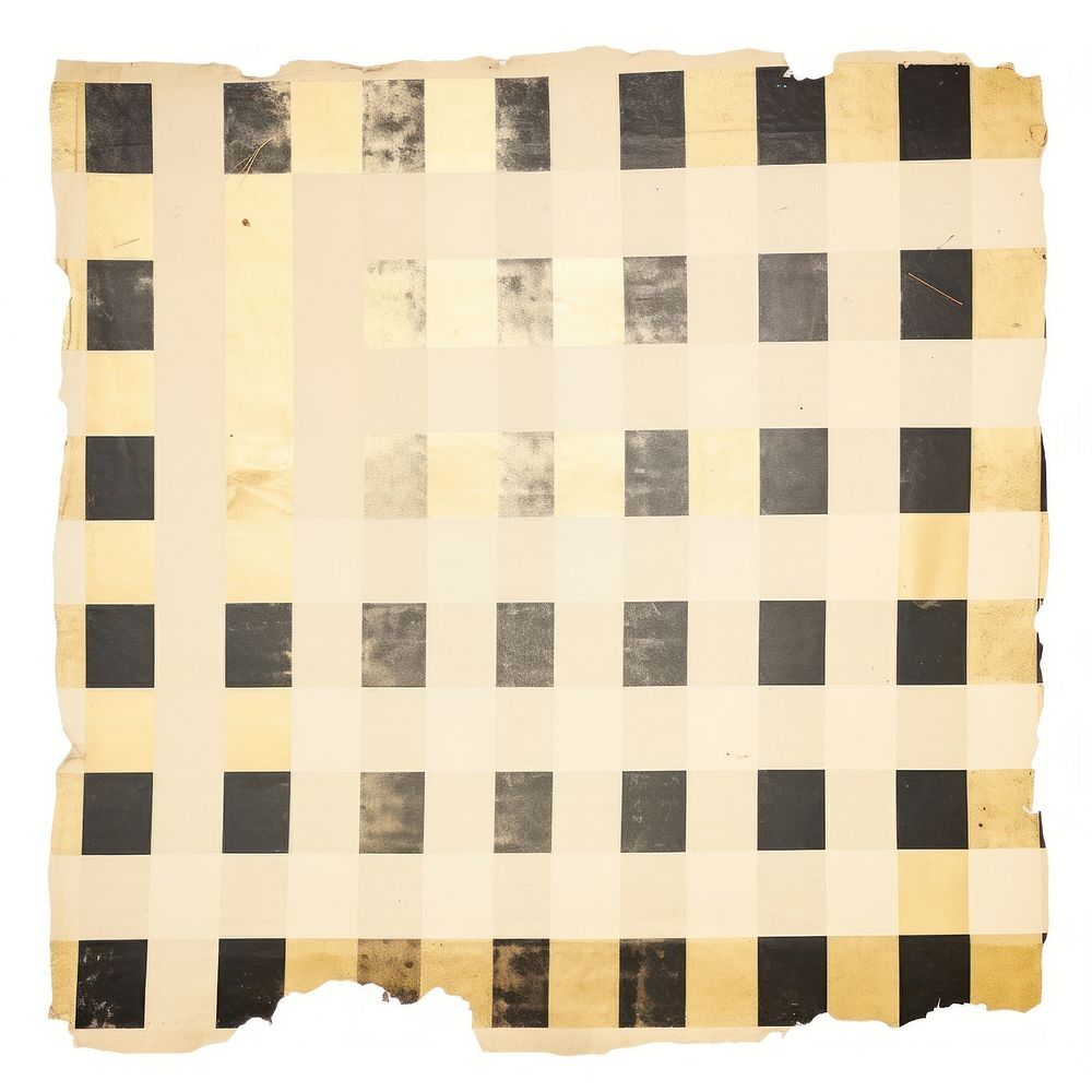 Gold checkered ripped paper architecture building cushion.