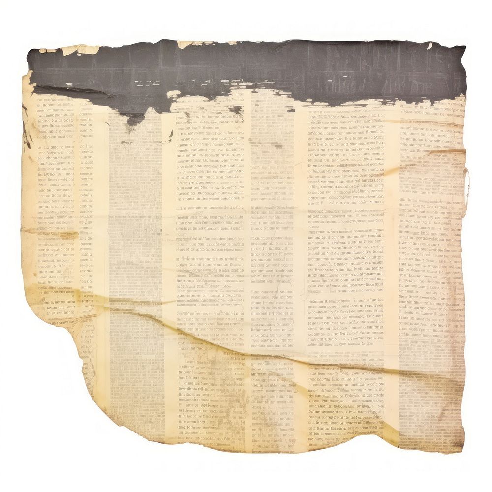 Gold newspaper ripped paper text document diaper.