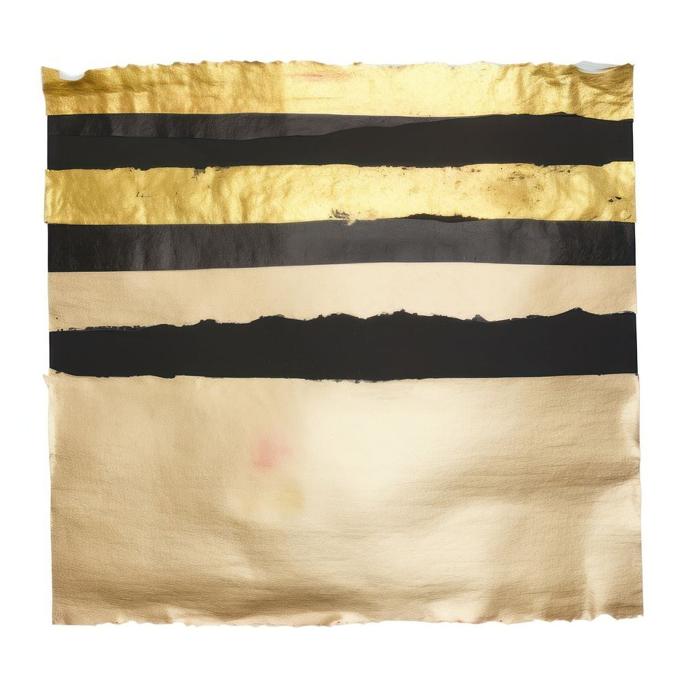 Gold rainbow ripped paper furniture cushion pillow.