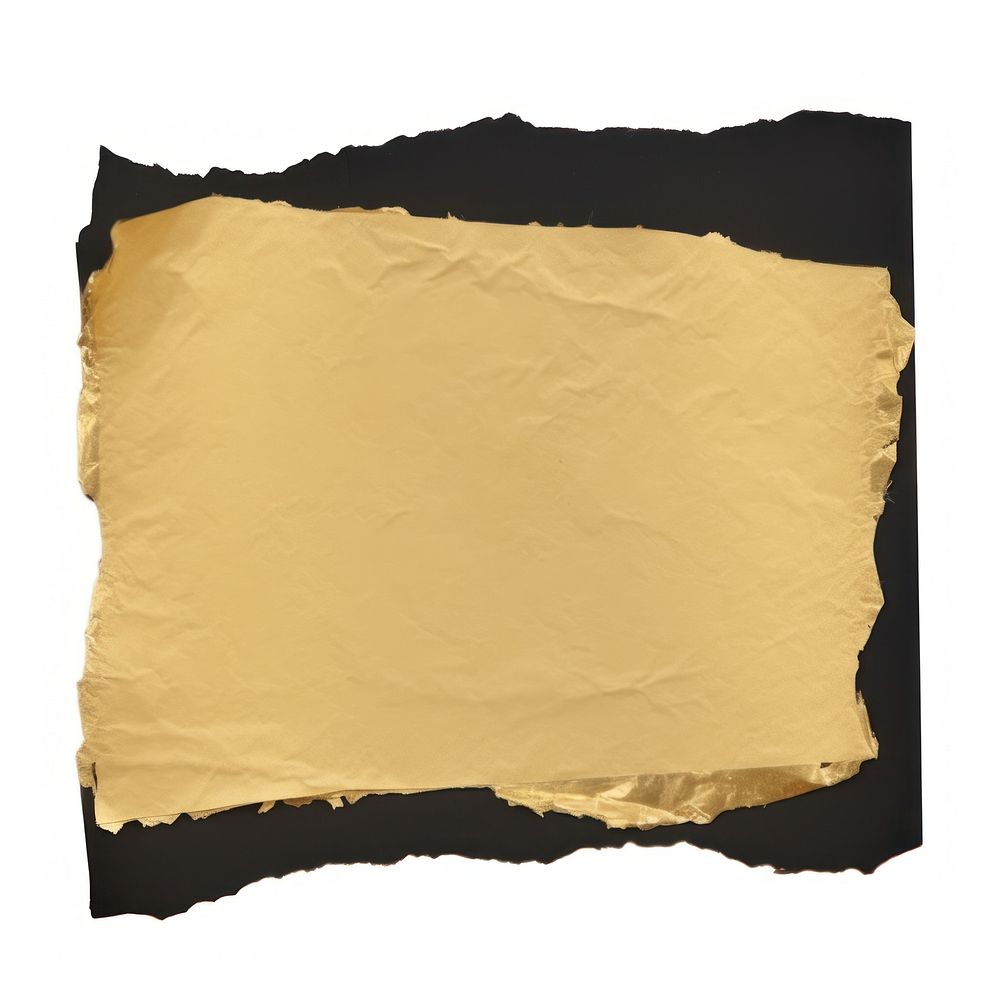 Gold sticker note ripped paper aluminium diaper.