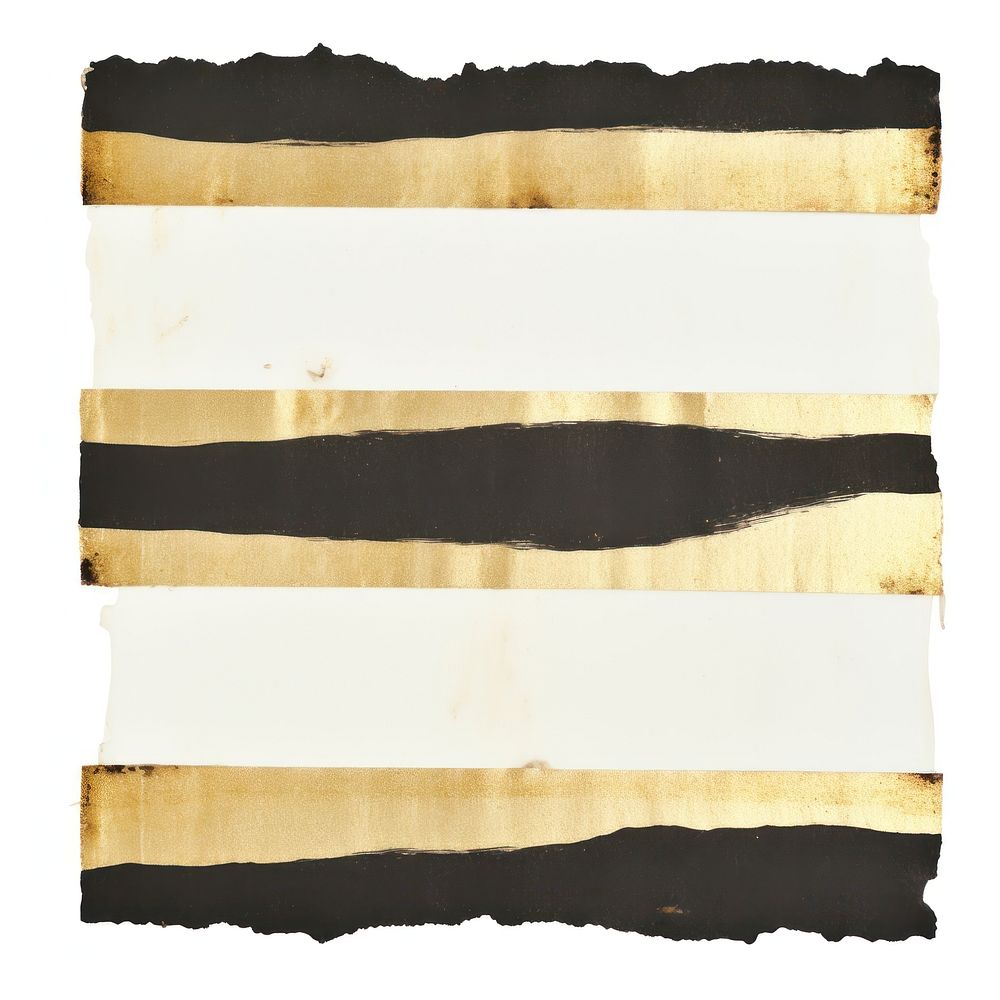 Gold stripe line ripped paper letterbox mailbox rug.